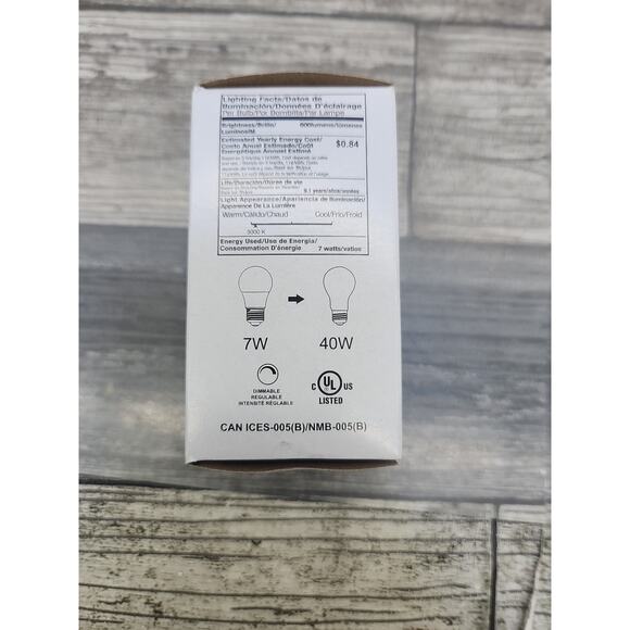 Longstar LED Light Bulb 7W 3000K 600LM 120V 60Hz Warm White Lightbulb Lot of 2 - Picture 3 of 13